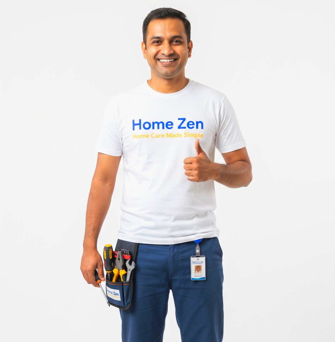 Home Zen professional working on maintenance